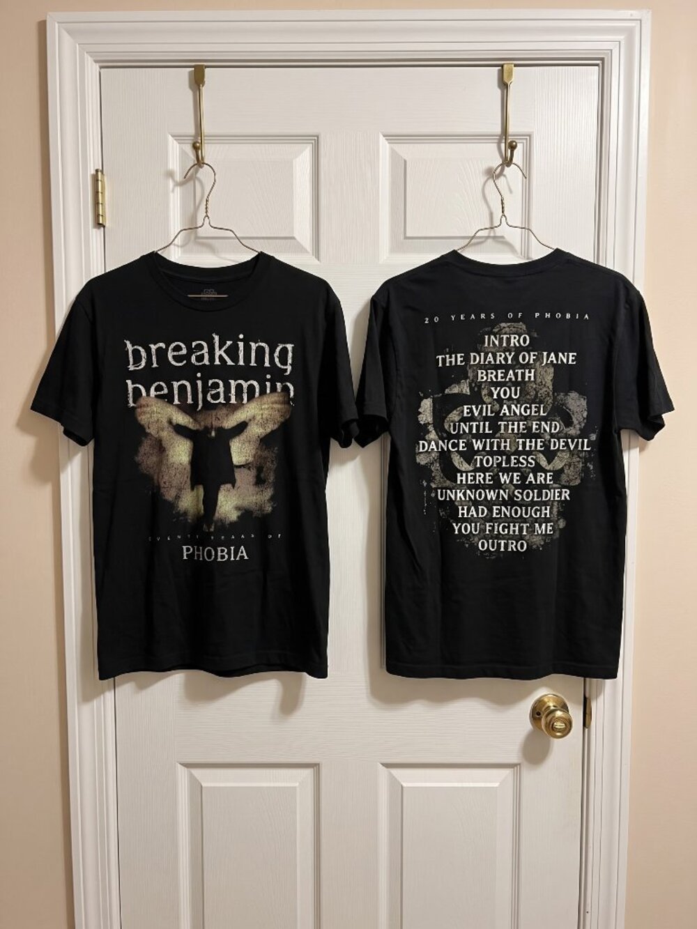 Breaking Benjamin Fall Tour 2026 North America Merch Phobia T-Shirt